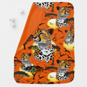 Cheetah African Feline Wild Animal Baby Blanket