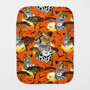 Cheetah African Feline Wild Animal Baby Burp Cloth
