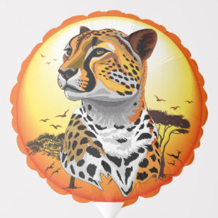 Cheetah African Feline Wild Animal Balloon