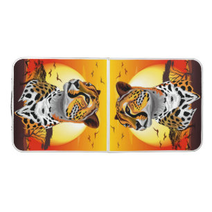 Cheetah African Feline Wild Animal Beer Pong Table