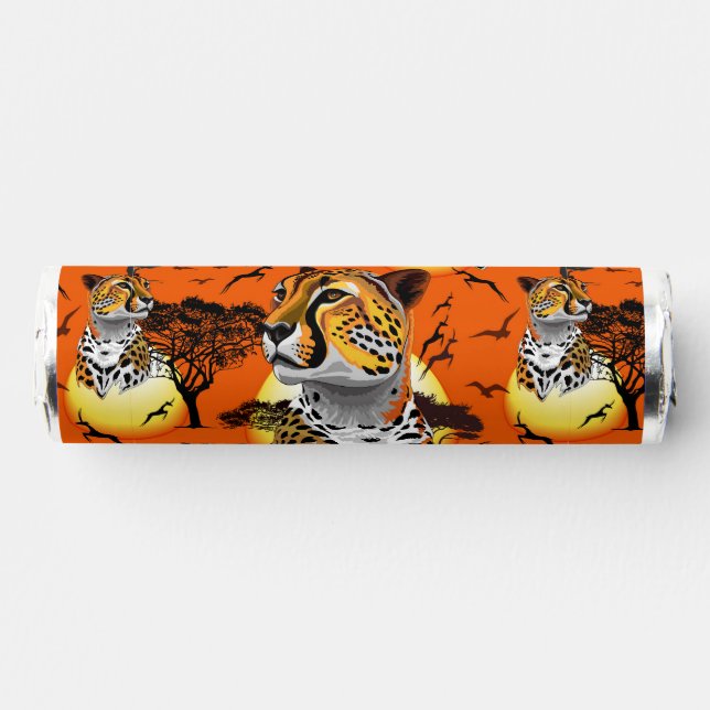 Cheetah African Feline Wild Animal Breath Savers® Mints (Front)
