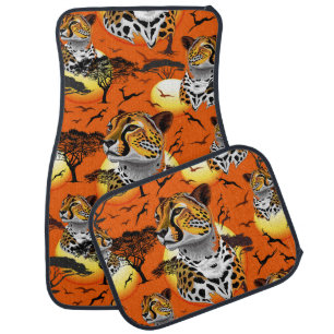 Cheetah African Feline Wild Animal Car Floor Mat