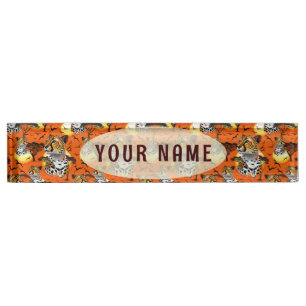 Cheetah African Feline Wild Animal Desk Name Plate