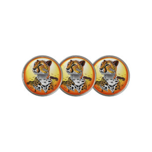 Cheetah African Feline Wild Animal Golf Ball Marker