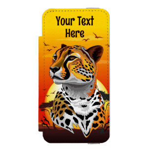 Cheetah African Feline Wild Animal iPhone SE/5/5s Wallet Case