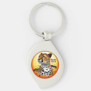 Cheetah African Feline Wild Animal Keychain