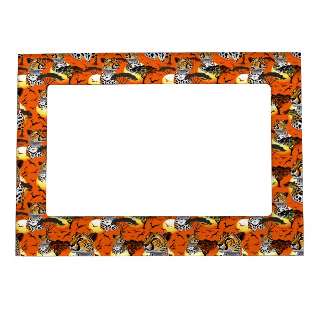 Cheetah African Feline Wild Animal Magnetic Frame (Front)