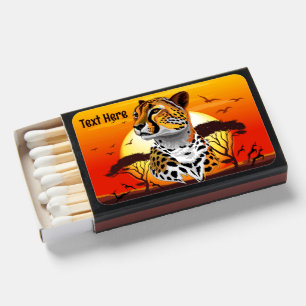 Cheetah African Feline Wild Animal Matchboxes