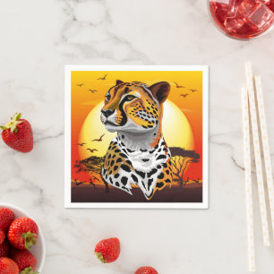 Cheetah African Feline Wild Animal Napkins