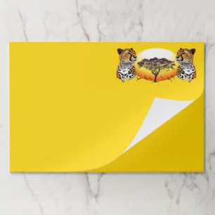 Cheetah African Feline Wild Animal Paper Pad