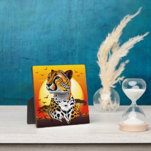 Cheetah African Feline Wild Animal Plaque