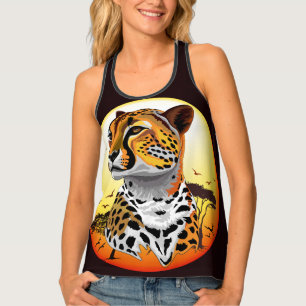 Cheetah African Feline Wild Animal Tank Top