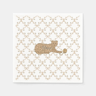 Cheetah and Bamboo Napkins