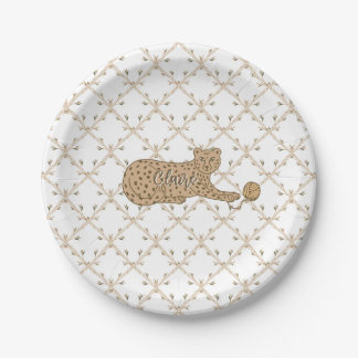 Cheetah and Bamboo Paper Plates