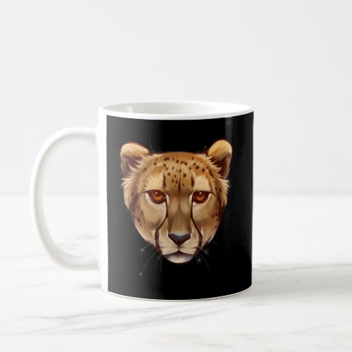 Cheetah Animal Face Africa Large Cat Zoologist Cat Coffee Mug