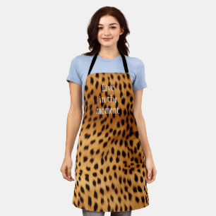Cheetah Animal Fur Apron