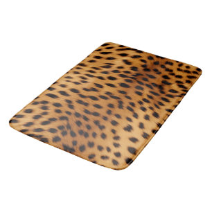 Cheetah Animal Fur Bath Mat