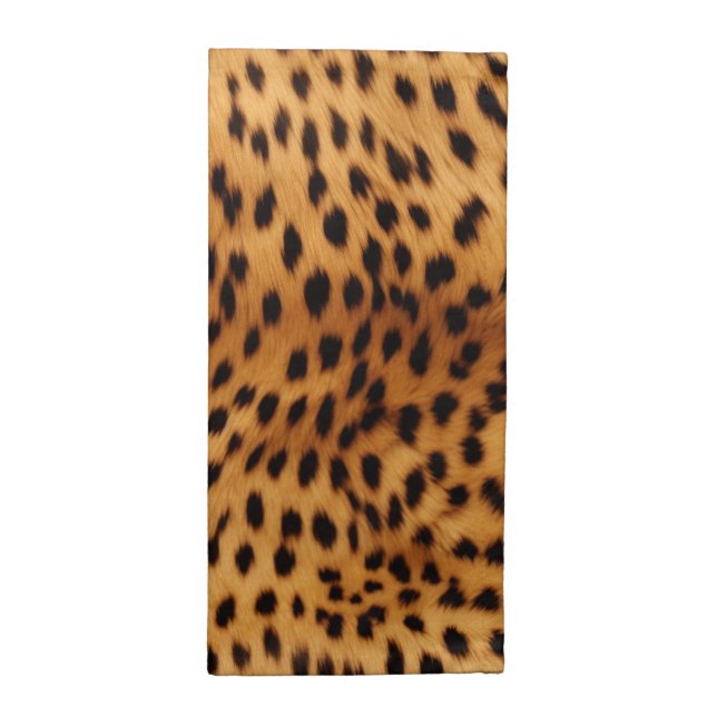Cheetah Animal Fur Cloth Napkin (Half Fold)