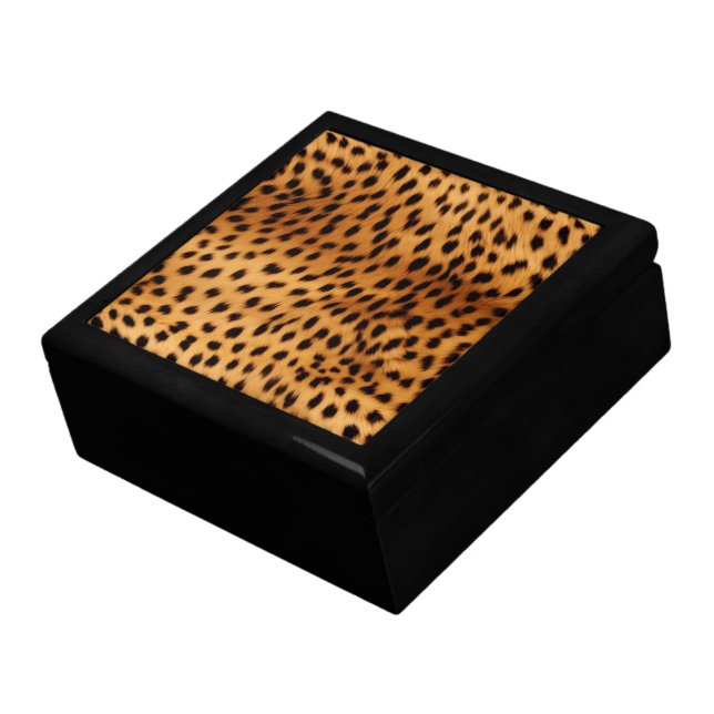 Cheetah Animal Fur Gift Box (Side)