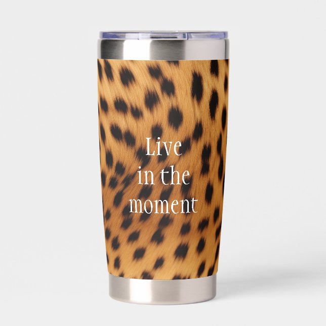 Cheetah Animal Fur Insulated Tumbler (Front)