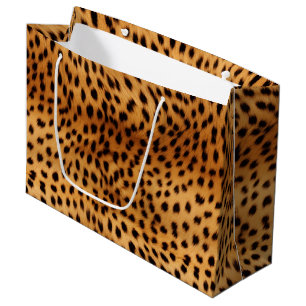 Cheetah Animal Fur Large Gift Bag
