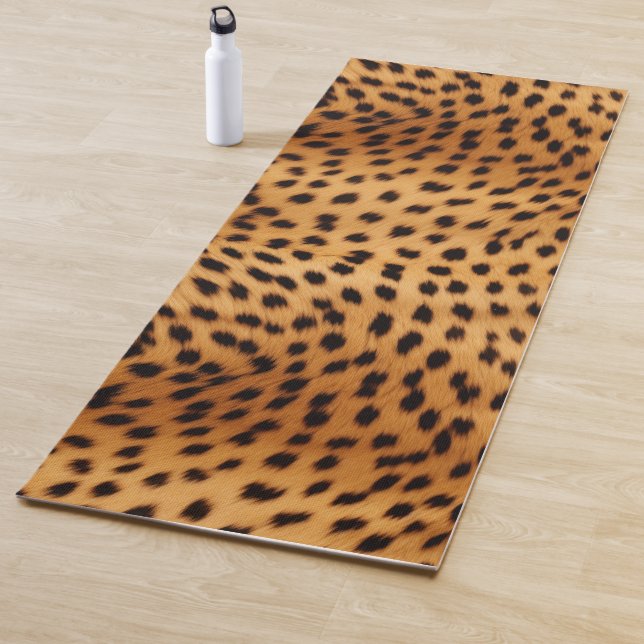 Cheetah Animal Fur Yoga Mat (In Situ)