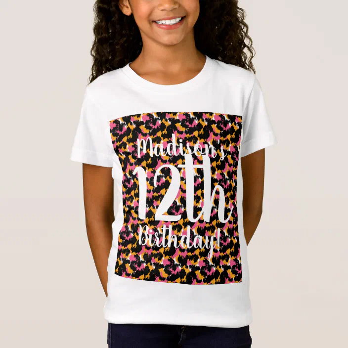 Cheetah Print Birthday Outfit Girls Cheetah Birthday Shirt Girls 3rd Birthday Ombre Cheetah Birthday Numbered Shirt