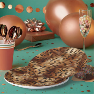 Cheetah Animal Print Paper Plates