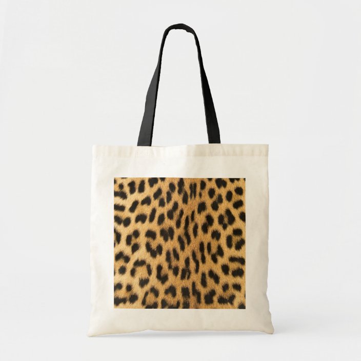 cheetah print tote bag