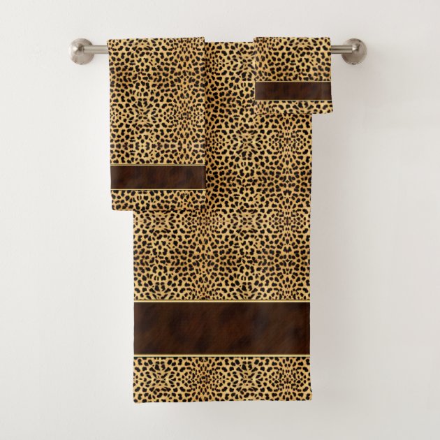 brown and gold bath towels