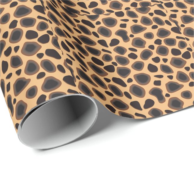 Cheetah Animal Print Wrapping Paper (Roll Corner)