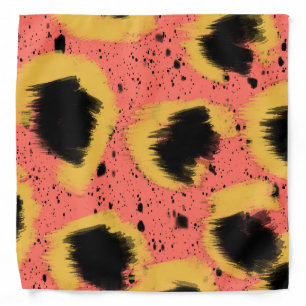 Cheetah Animal Terrazzo Abstract Bandana