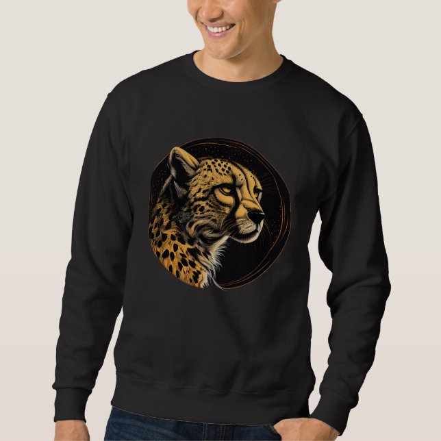 Cheetah Animal  Wildlife Cheetahs  1 Sweatshirt (Front)