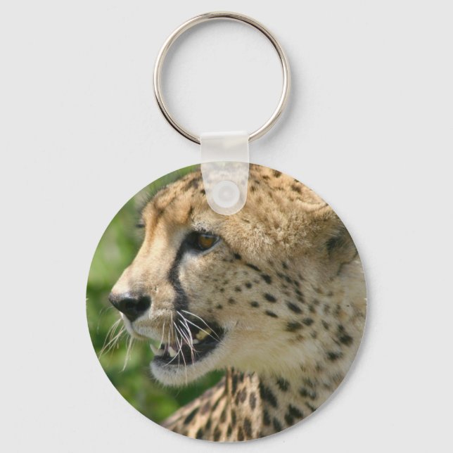 Cheetah Attack Keychain (Front)
