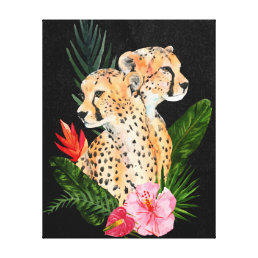 Cheetah Bouquet 2 Canvas Print