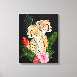 Cheetah Bouquet 2 Canvas Print