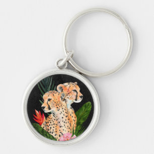 Cheetah Bouquet Keychain
