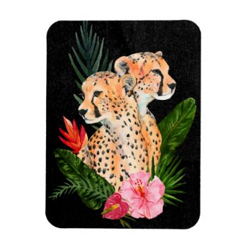 Cheetah Bouquet Magnet by worldartgroup at Zazzle