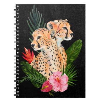 Cheetah Bouquet Notebook by worldartgroup at Zazzle