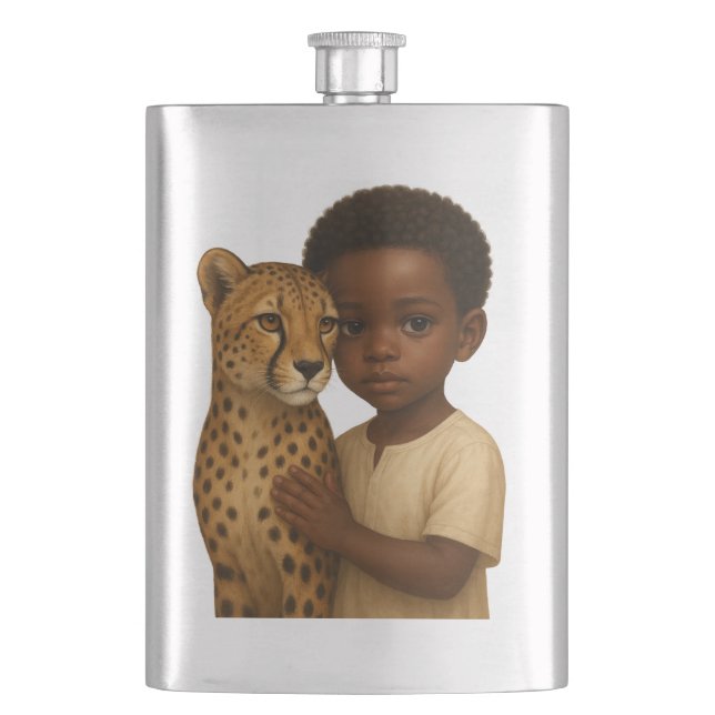 Cheetah & Boy: Bond of the wild and innocent Flask (Front)