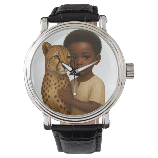 Cheetah & Boy: Bond of the wild and innocent Watch (Front)