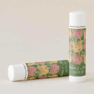 Cheetah Bridal Shower Jungle Plants Lip Balm