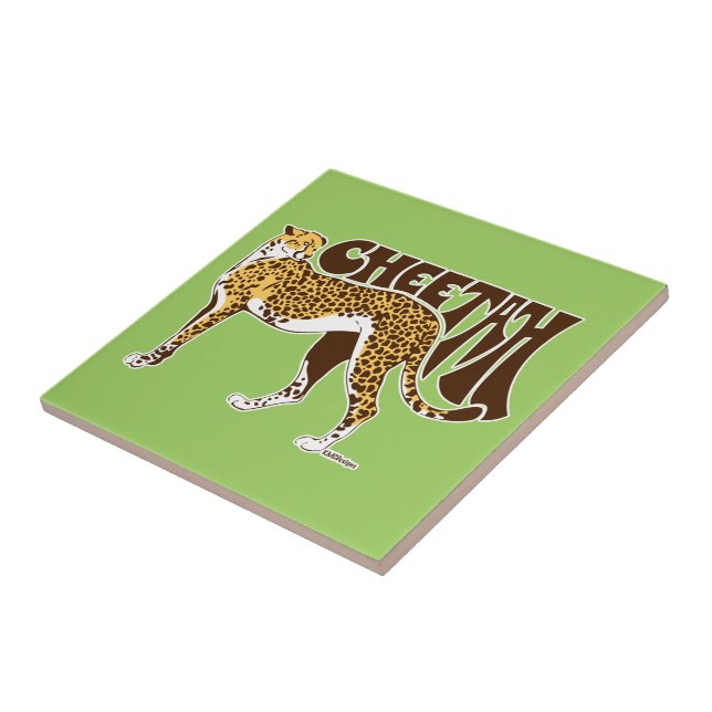 Cheetah Ceramic Tile (Side)