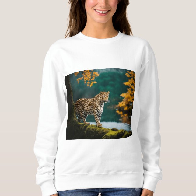 "Cheetah Chic Scarf: Unleash Your Wild Style!" Sweatshirt (Front)
