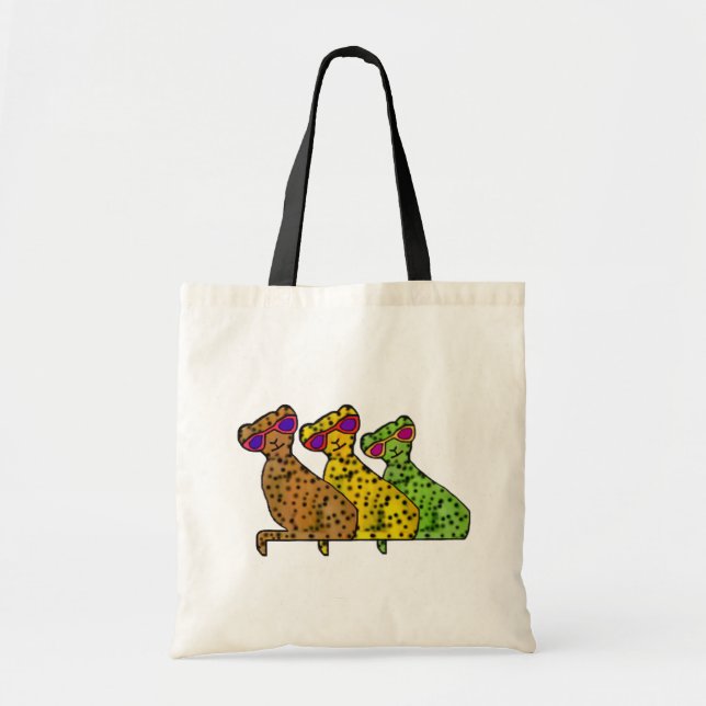 Cheetah Cool Cats Tote Bag (Front)