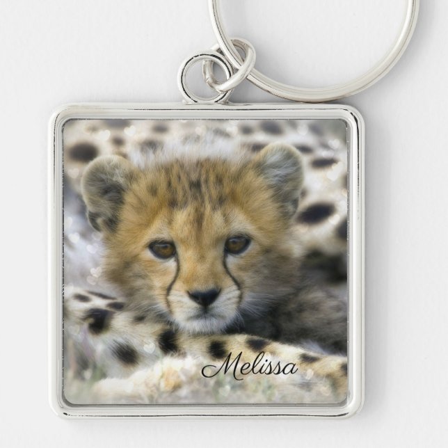 Cheetah Cub Keychain (Front)