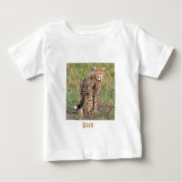 Cheetah Cub Looking At You. Baby T-Shirt