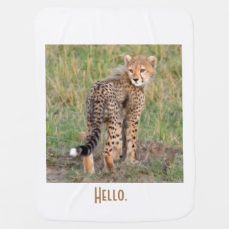 Cheetah Cub Looking At You. Baby T-Shirt Baby Blanket