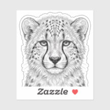 Cheetah Cub Sticker