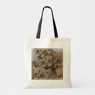 Cheetah Cubs Playing Tote Bag
